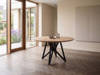 Eiken ronde eettafel Viggo