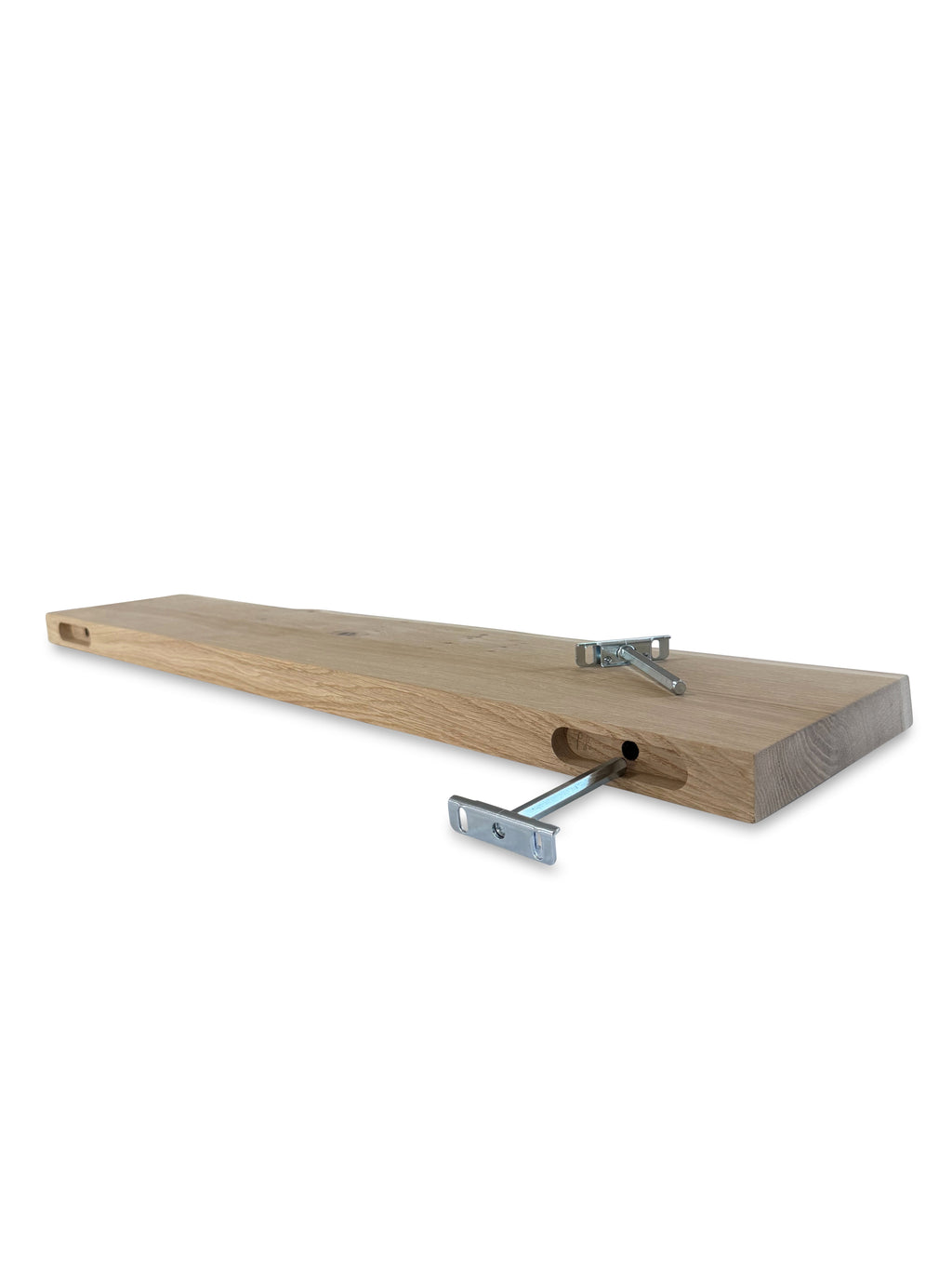 Eiken wandplank boomstam rand 40mm