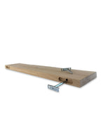 Eiken wandplank boomstam rand 40mm