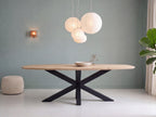 Zweeds ovale eiken eettafel Charlotta