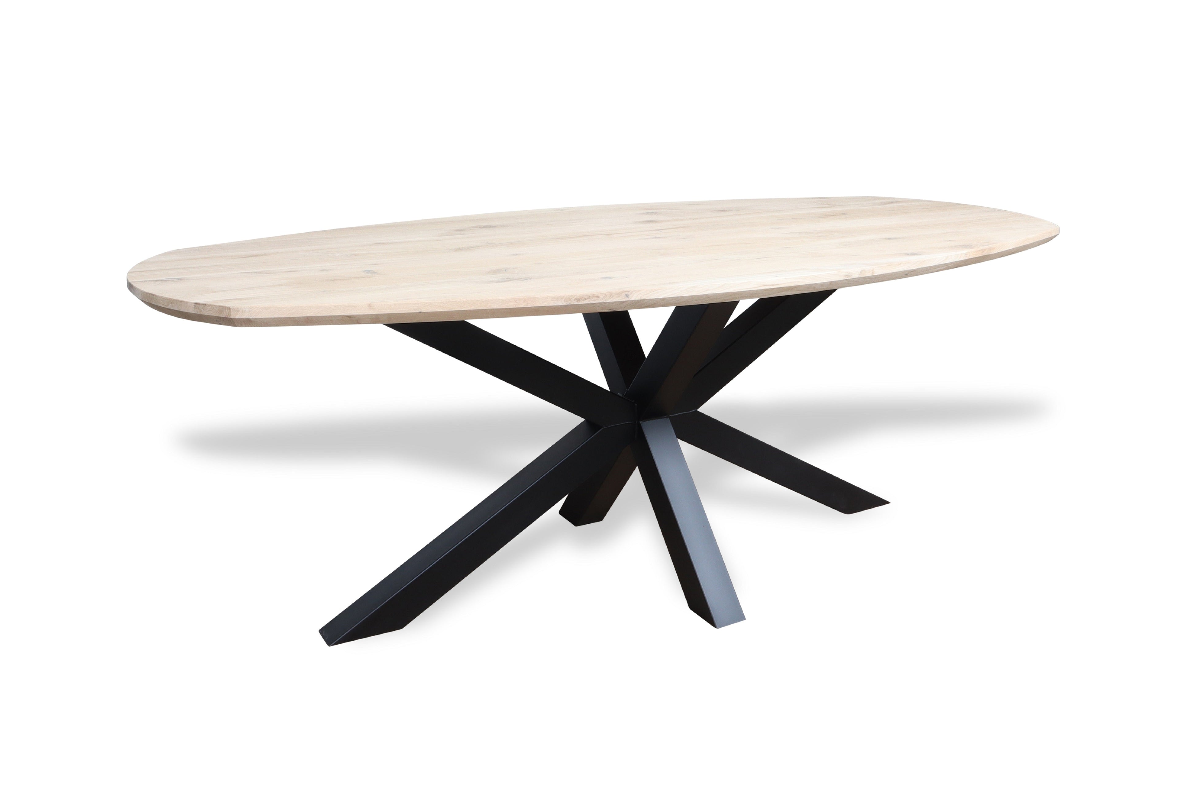 Zweeds ovale eiken eettafel Eino
