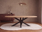 Zweeds ovale eiken eettafel Esben