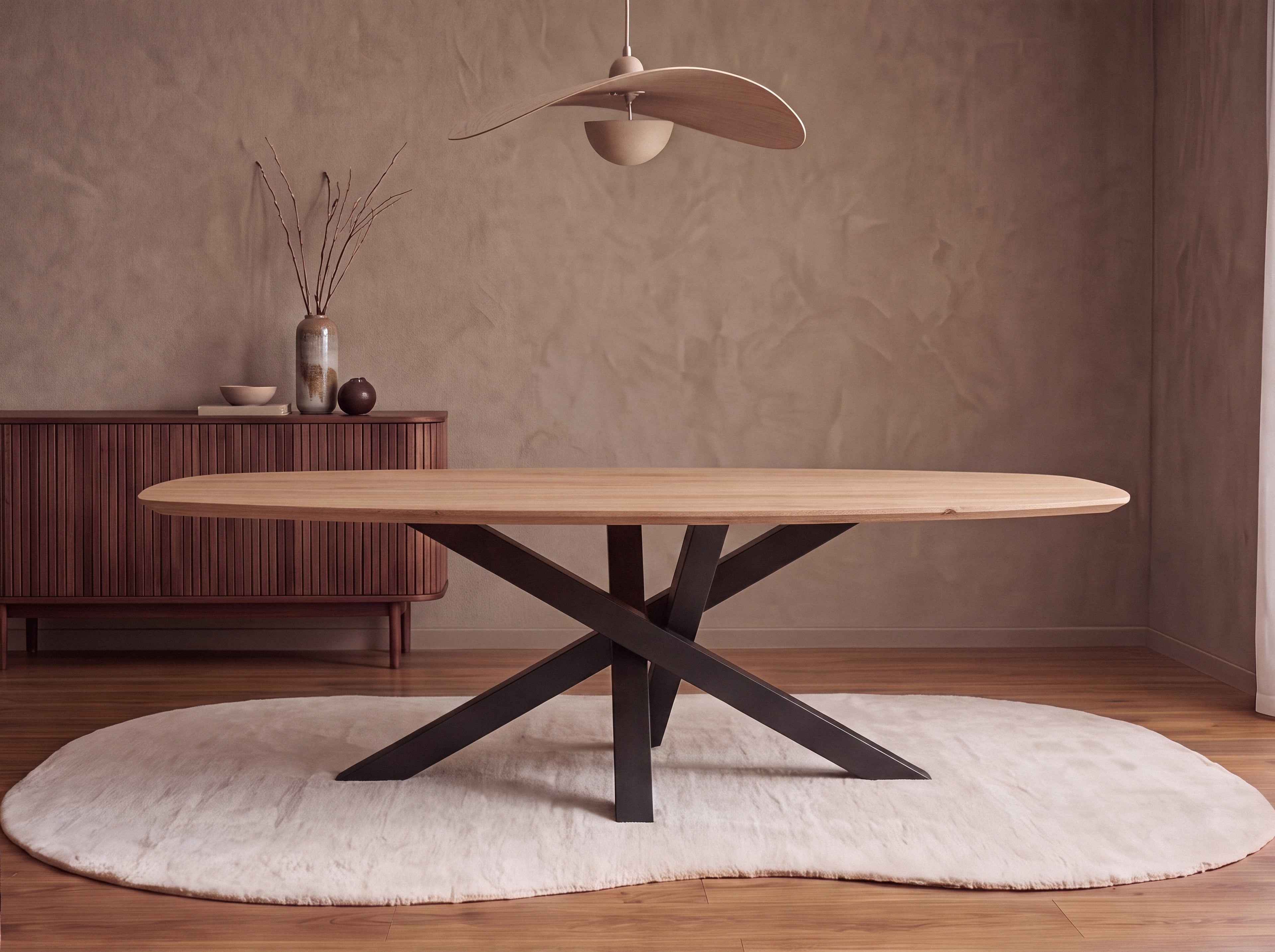 Zweeds ovale eiken eettafel Esben