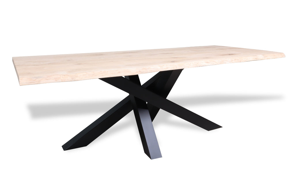 Eiken boomstam eettafel Freydis