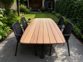 Tuintafel Deens ovaal guyana teak massief
