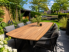 Tuintafel Deens ovaal guyana teak massief