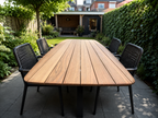 Tuintafel Deens ovaal guyana teak massief
