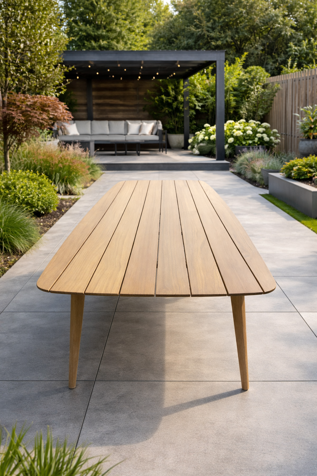 Tuintafel Deens ovaal guyana teak massief