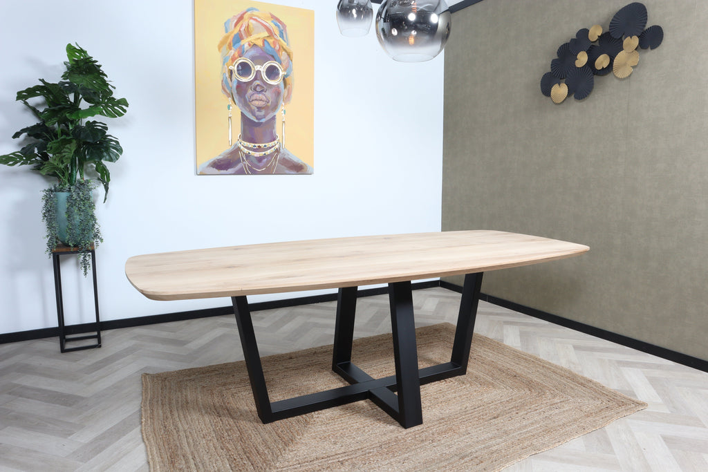 Deens ovale eiken eettafel Hanzel