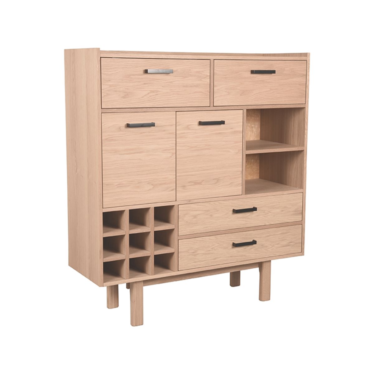 Eiken ladekast Cali naturel