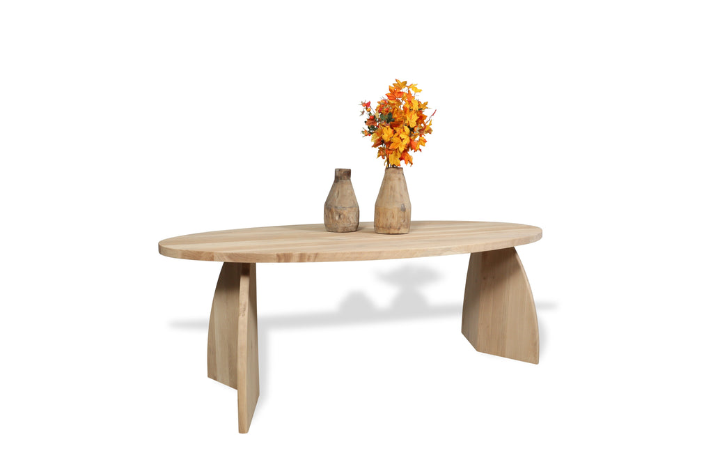 Ovale eiken eettafel Fraegur