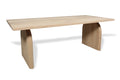 Rechthoekige eiken eettafel Aleiga