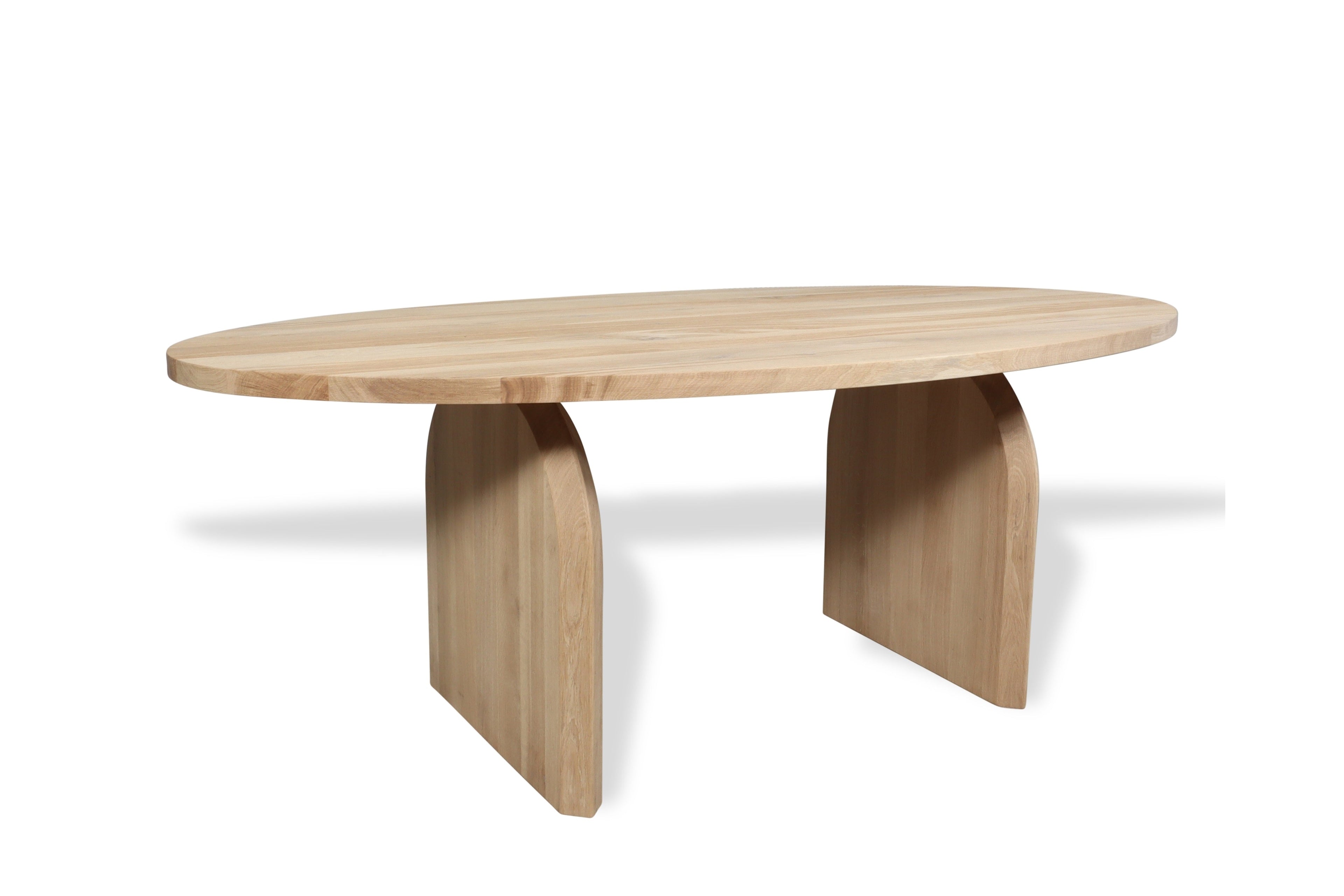 Ovale eiken eettafel Tockla