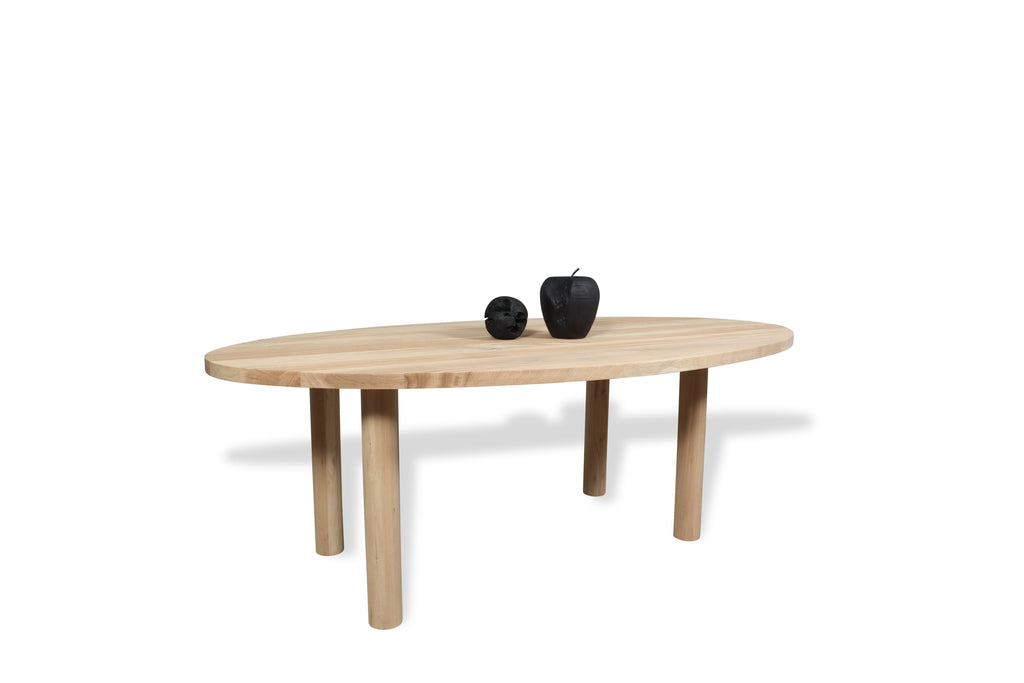 Ovale eiken eettafel Gunnar