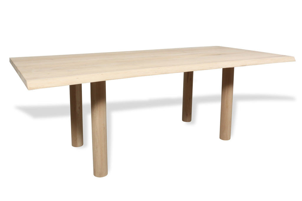 Eiken boomstam eettafel Foss