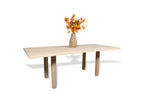 Eiken boomstam eettafel Foss