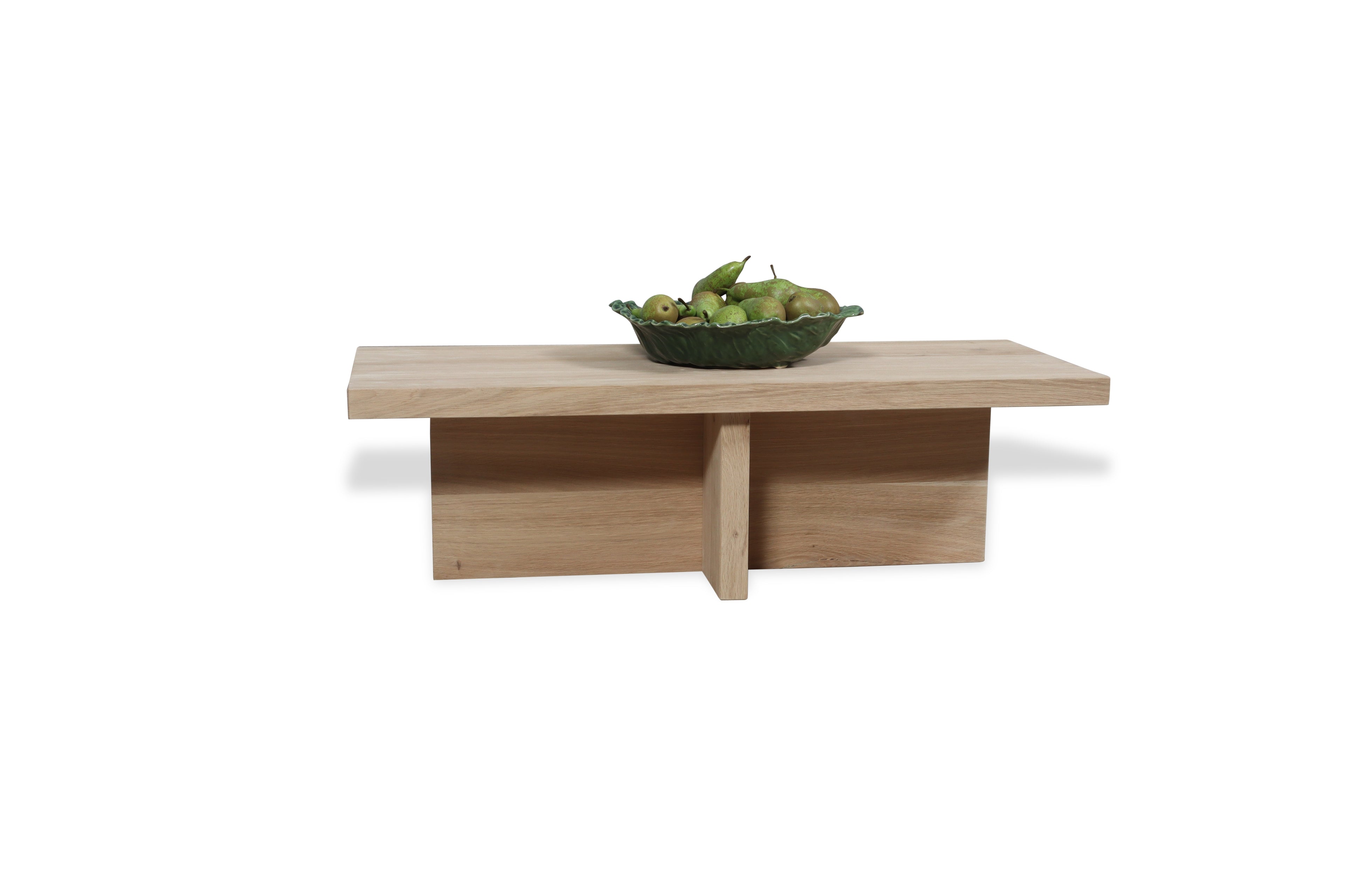 Eiken salontafel Len