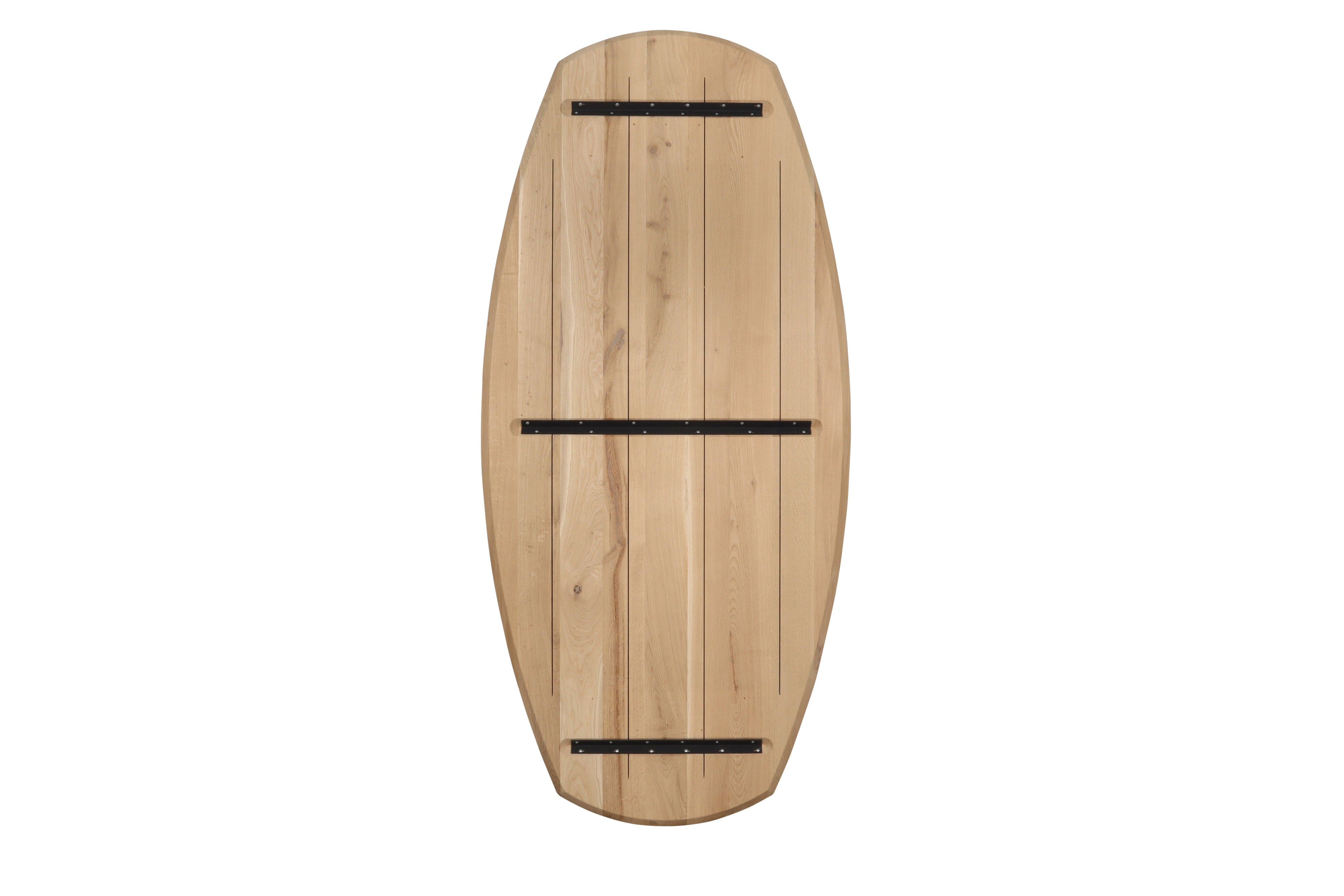 Eiken Zweeds ovaal tafelblad 40mm