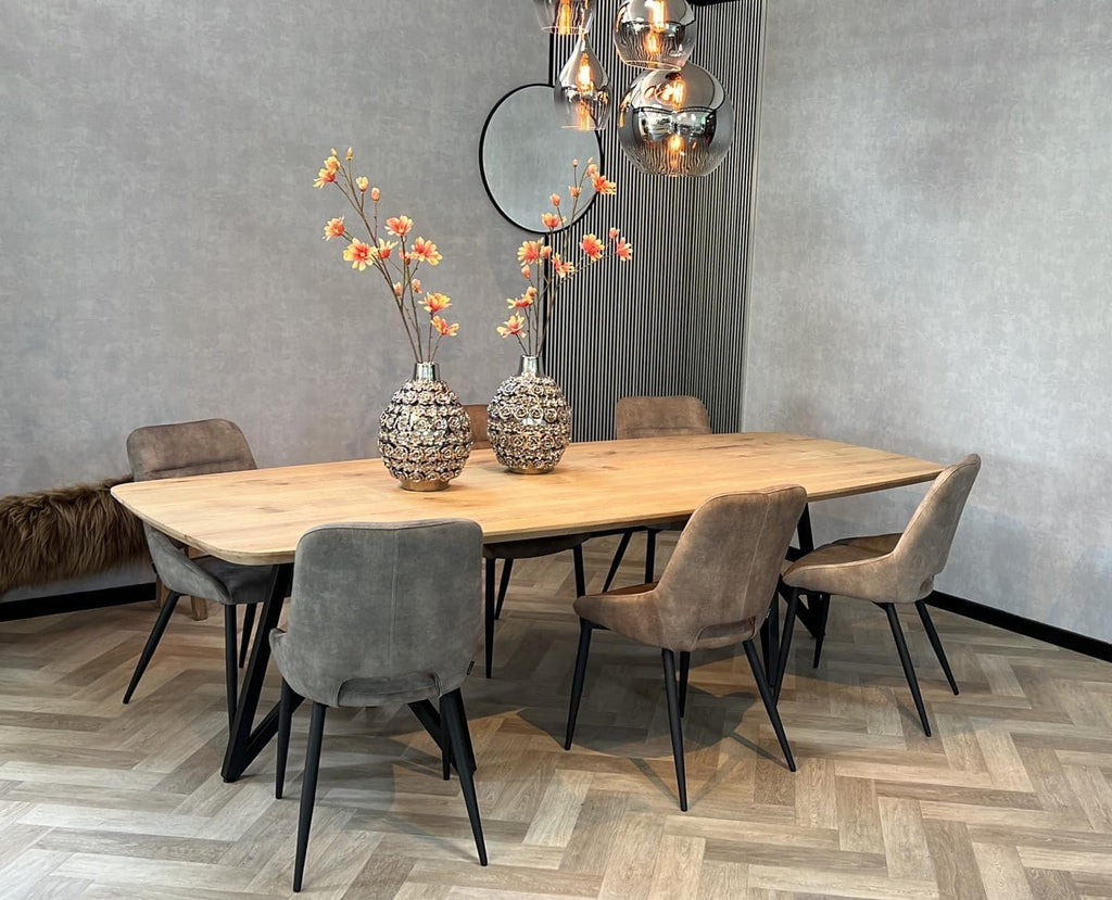 Eiken Deens ovaal tafelblad 40mm