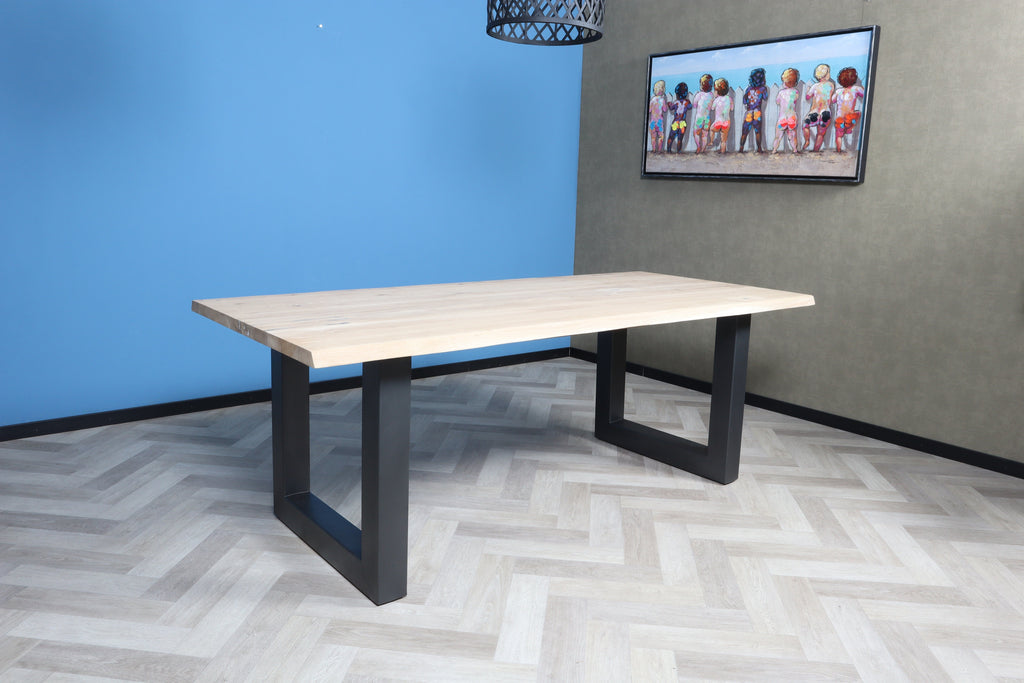 Eiken boomstam eettafel Jannike