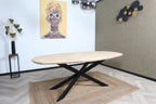 Zweeds ovale eiken eettafel Jenson