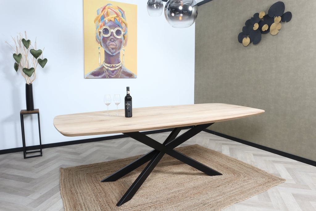 Deens ovale eiken eettafel Kaia