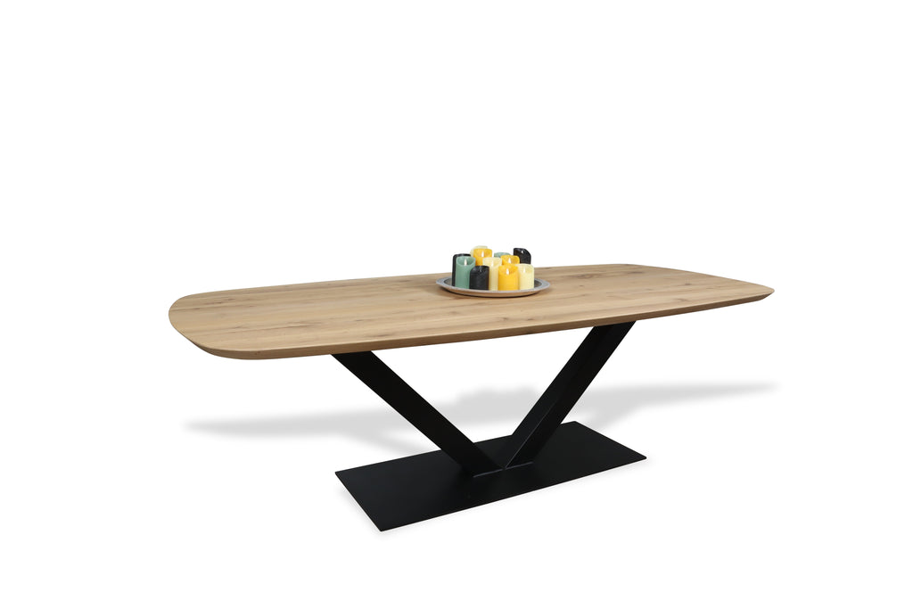 Deens ovale eiken eettafel Karmina