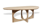 Organische eiken eettafel Kristjana