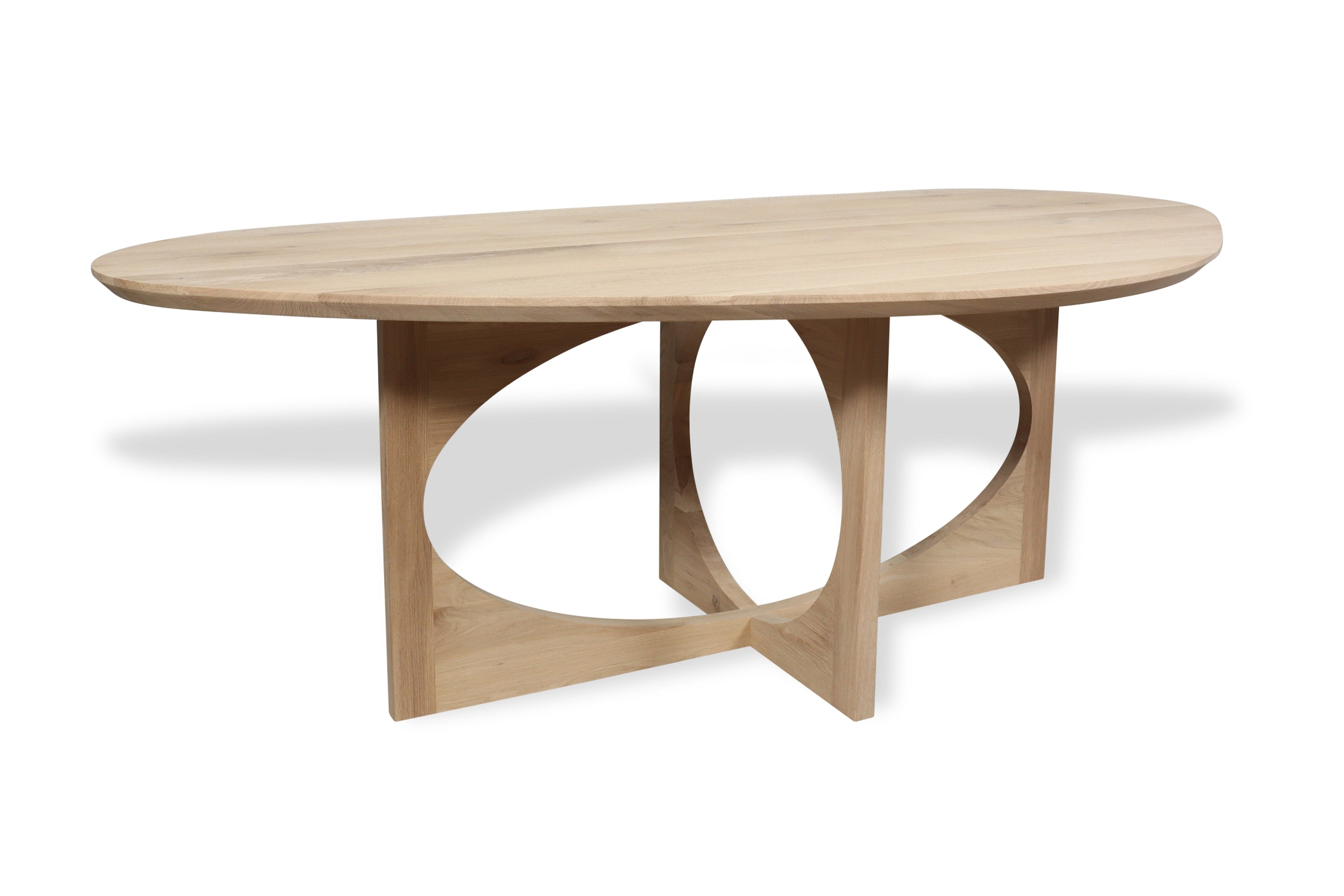Organische eiken eettafel Kristjana