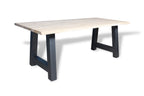 Eiken boomstam eettafel Larsen