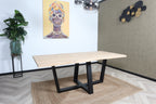 Eiken boomstam eettafel Lovisa