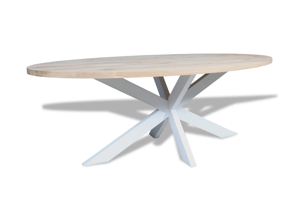 Ovale eiken eettafel Margrete