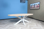 Ovale eiken eettafel Margrete