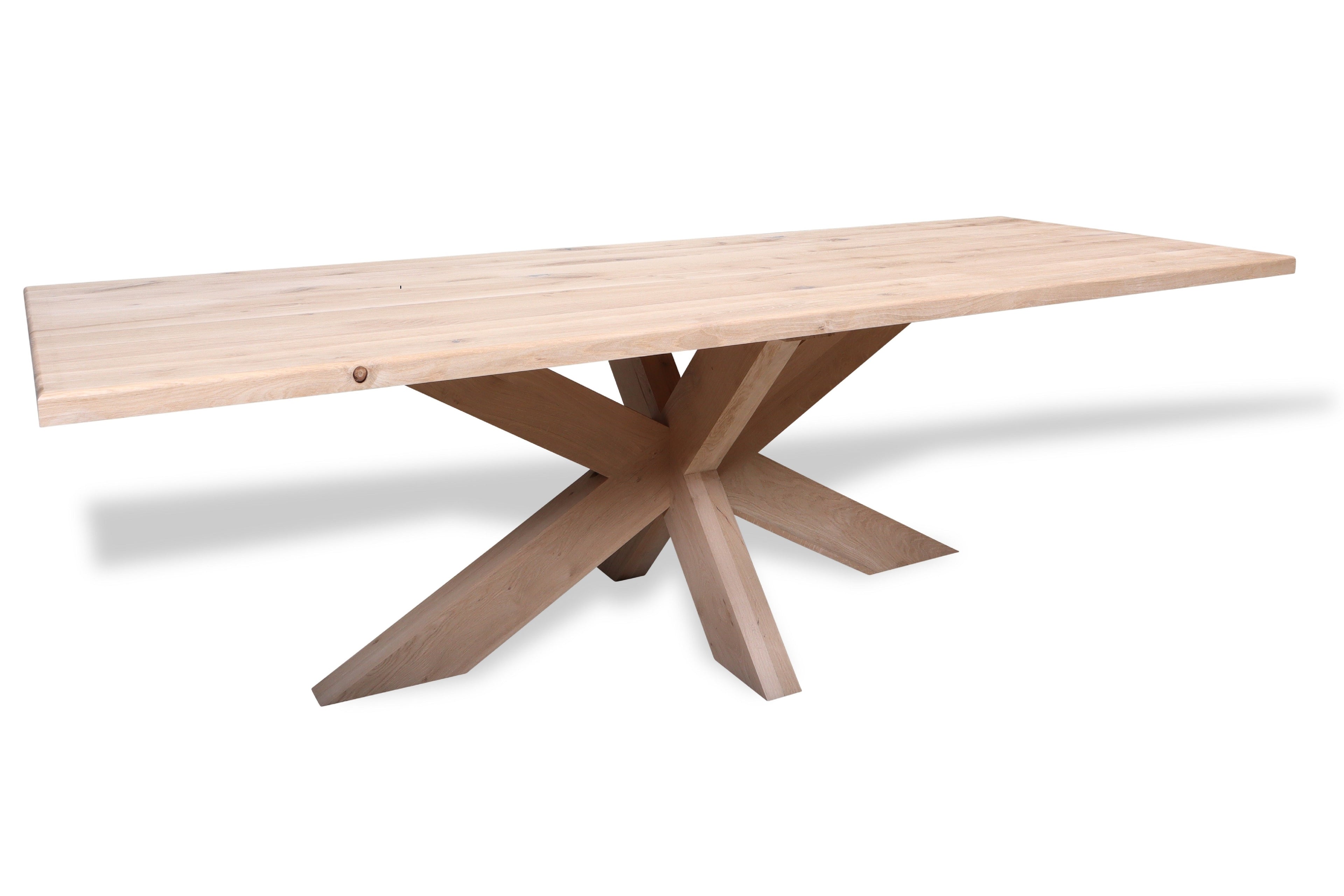 Rechthoekige eiken eettafel Noak