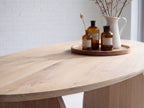 Ovale eiken eettafel Svavar