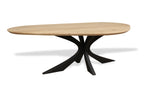 Organische eiken eettafel Lorens