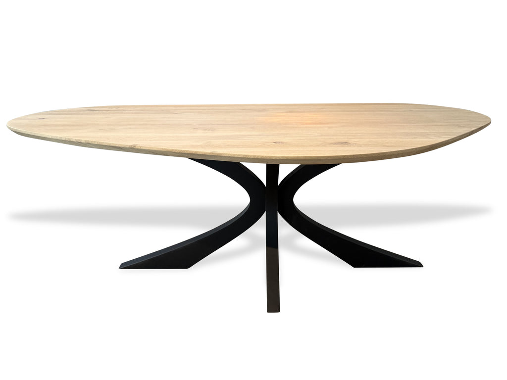 Organische eiken eettafel Lorens