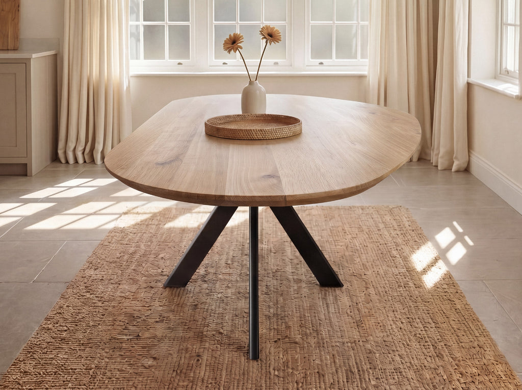 Organische eiken eettafel Metta