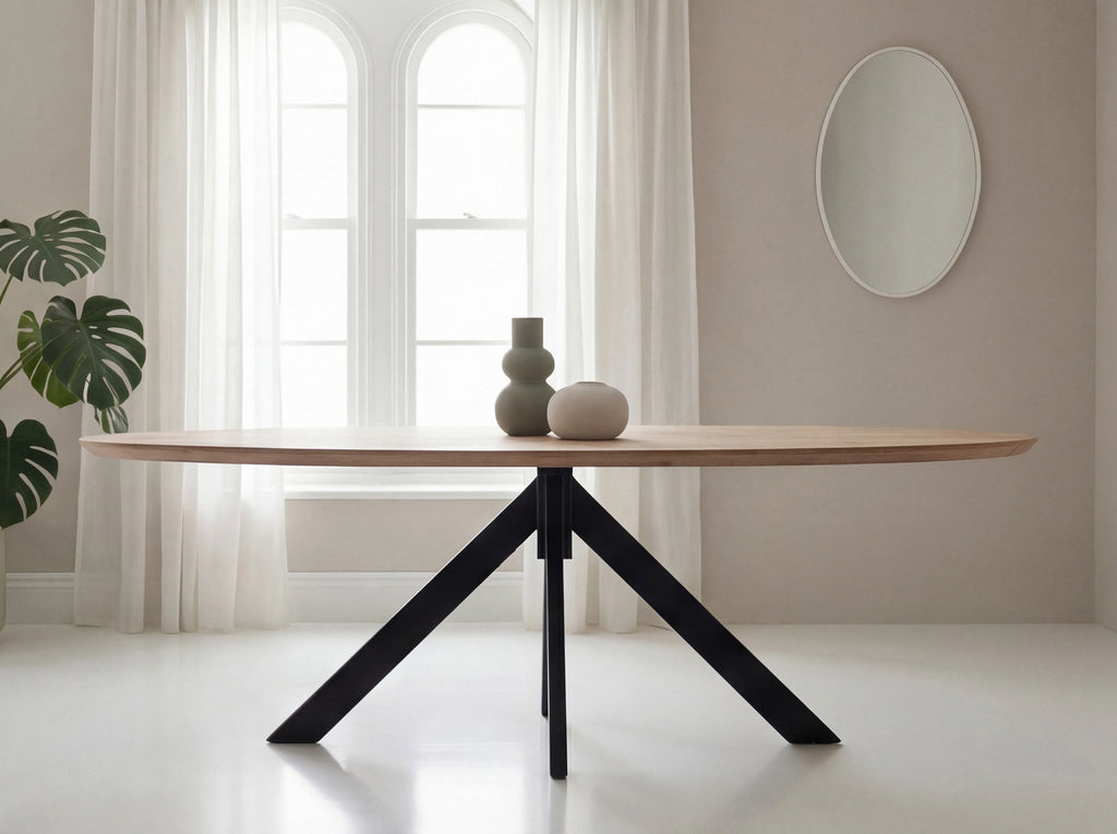 Organische eiken eettafel Metta