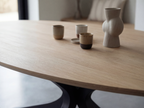 Ovale eiken eettafel Ebba