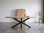 Ovale eiken eettafel Ivar