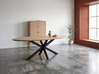 Ovale eiken eettafel Ivar