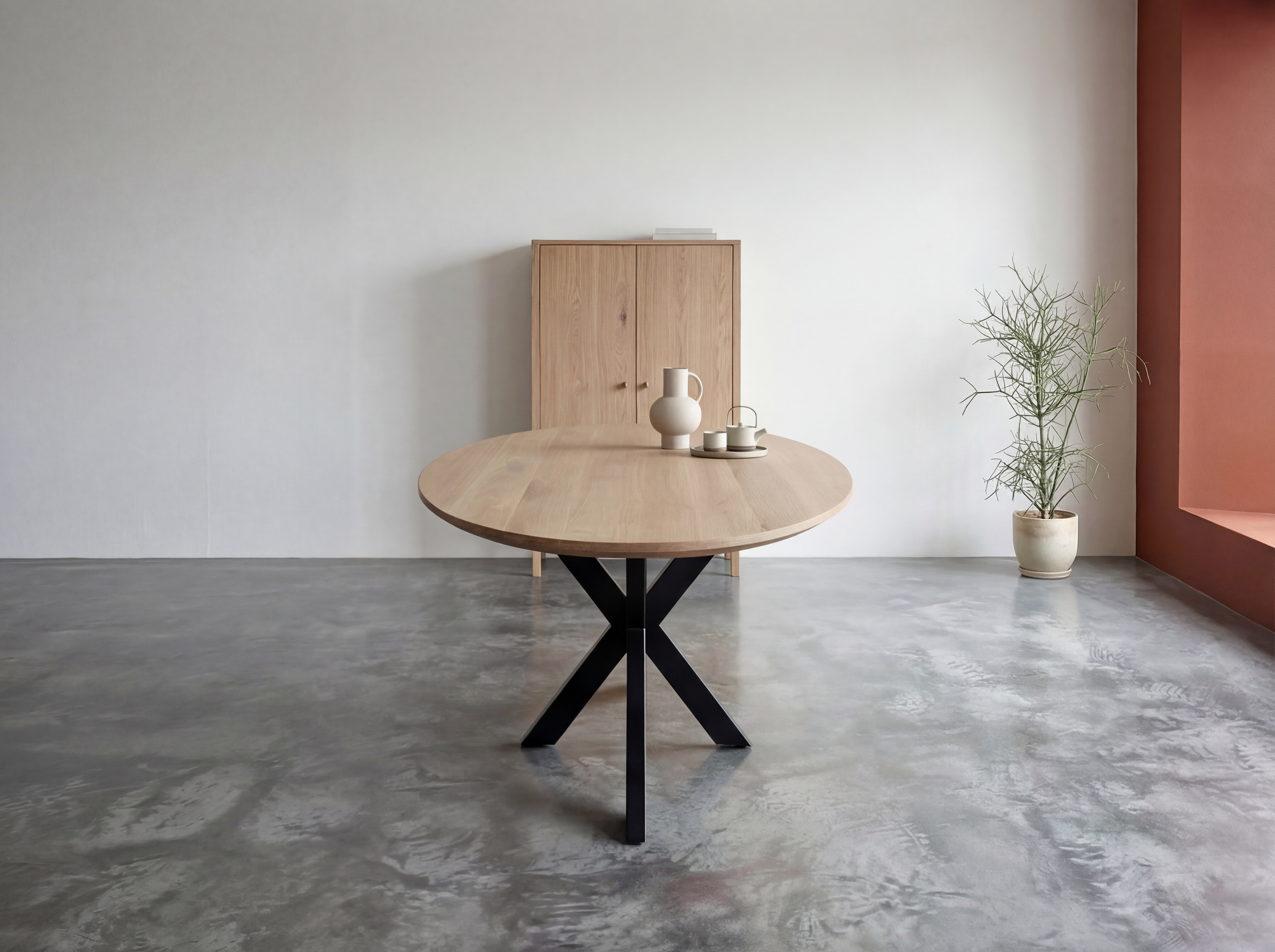 Ovale eiken eettafel Ivar