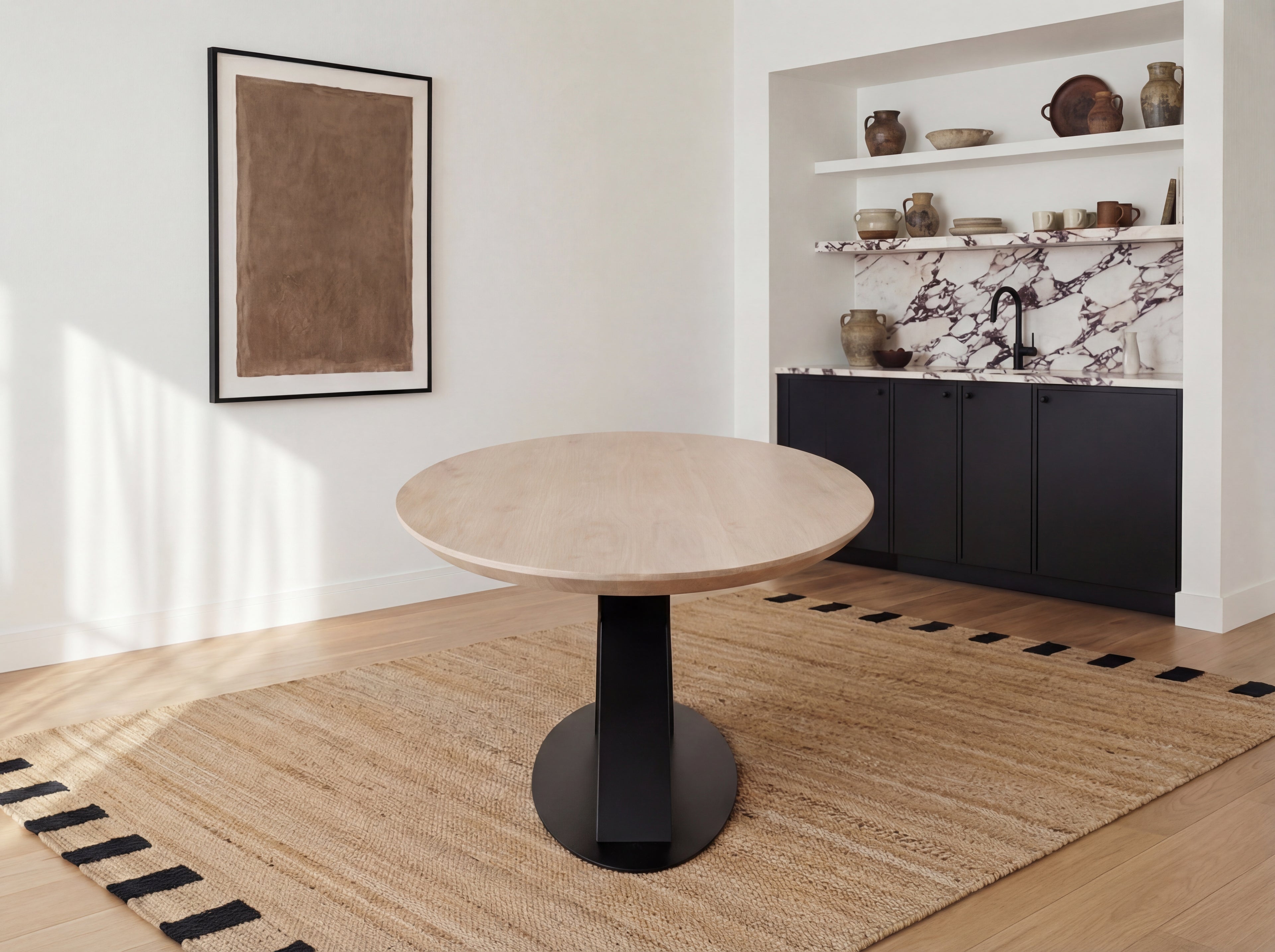 Ovale eiken eettafel Timian