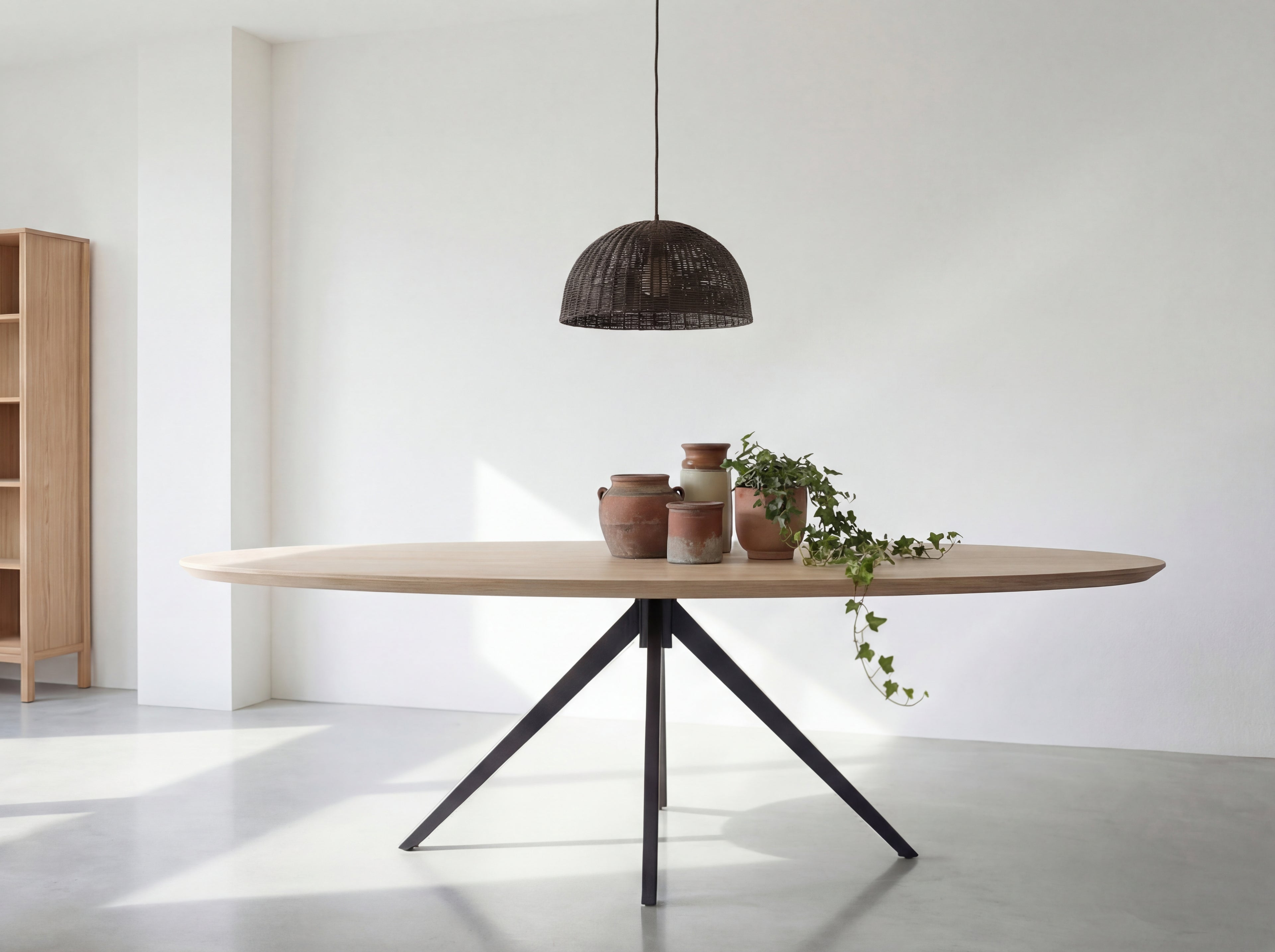 Ovale eiken eettafel Soren