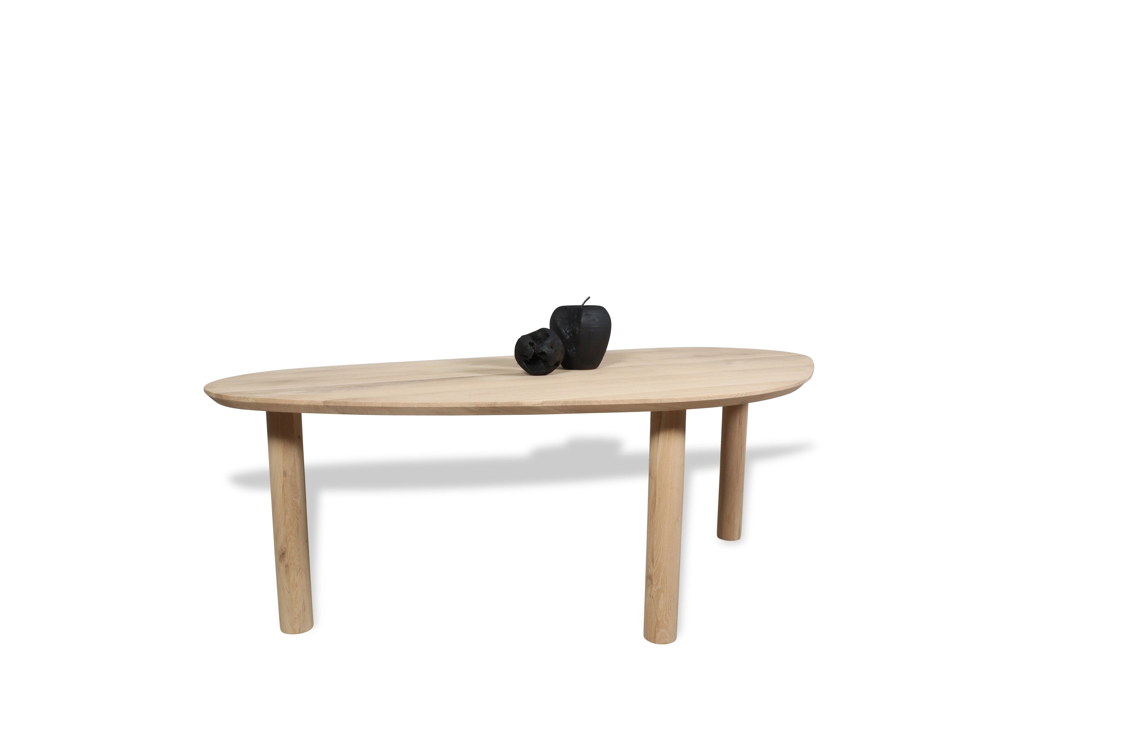 Organische eiken eettafel Pia