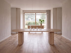 Plat ovale eiken eettafel Malin