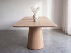 Eiken boomstam eettafel Unni