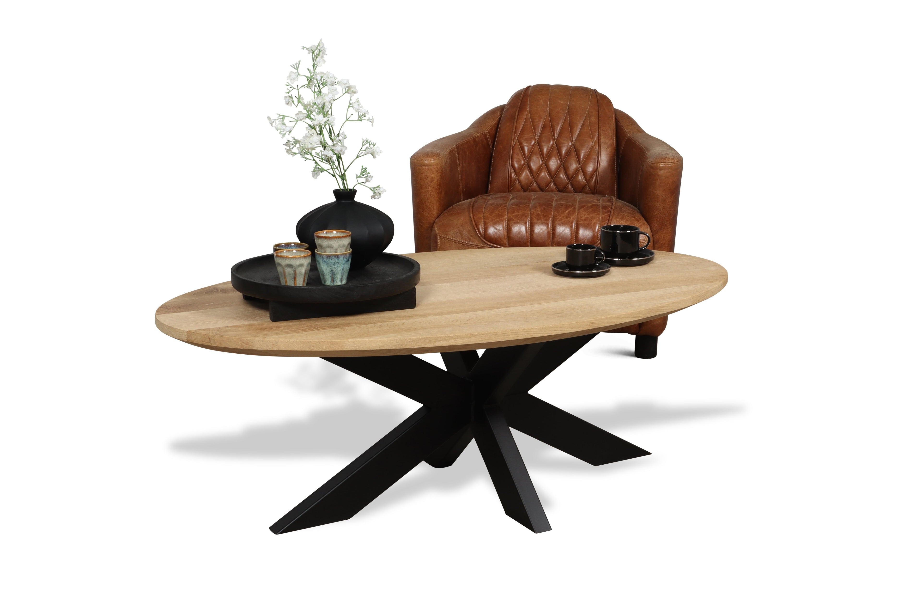 Eiken salontafel Aatos