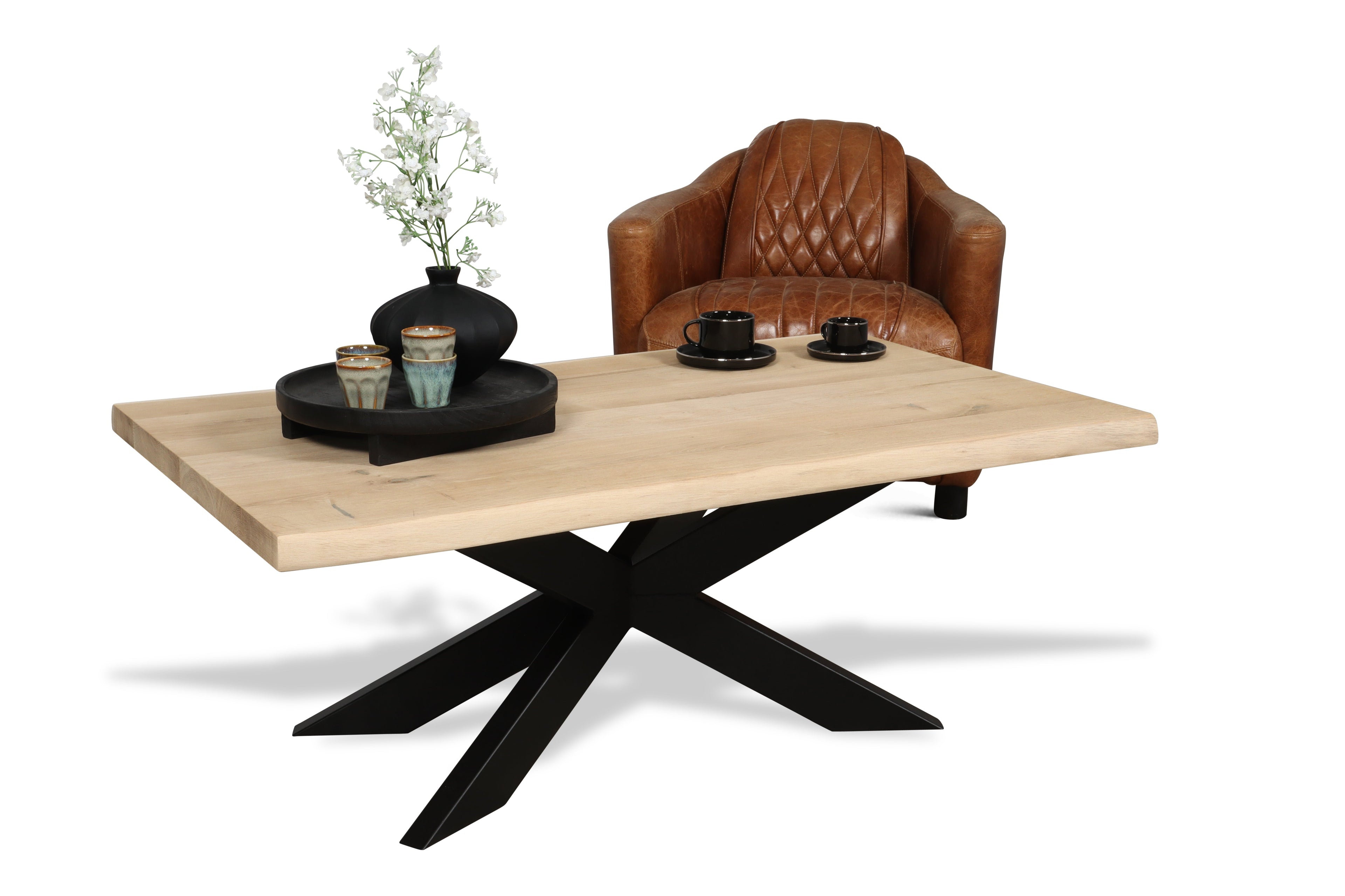 Eiken salontafel Alrik